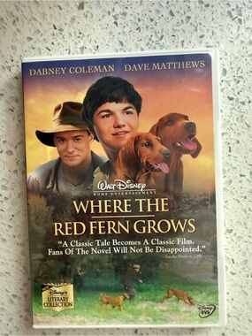 Walt Disney "Where The Red Fern Grows" DVD - Green/Orange/Gold Cover